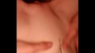 Petite teen riding huge cock