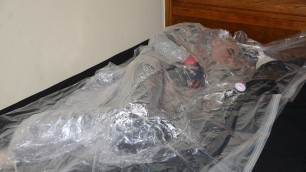 Jan 10 2023 - A long sweaty relaxing VacPacking in my shiny ski jacket PVC aprons & Lead Aprons