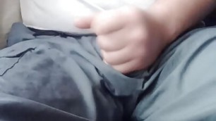 cum on shorts